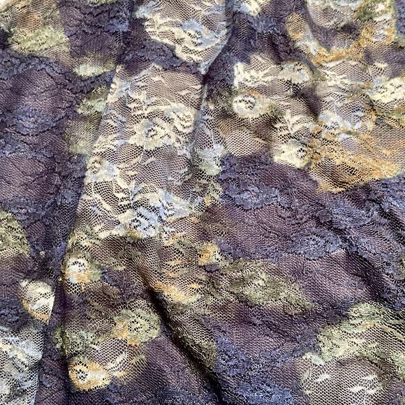 Time and Tru Printed Lace Peasant Top New Wi Tags Womens L Blue 35.0=R9 - Picture 6 of 13